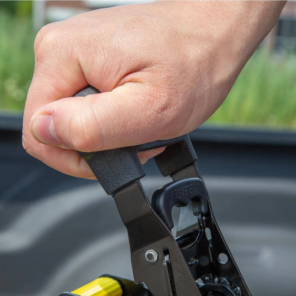 Stanley 1 in. x 14 ft. Ratchet Straps 3000 lbs. Break Strength (4-Pack) - Image 2