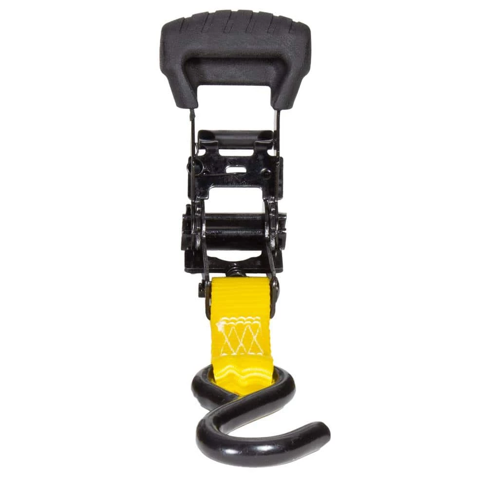 Stanley 1 in. x 14 ft. Ratchet Straps 3000 lbs. Break Strength (4-Pack) - Image 6