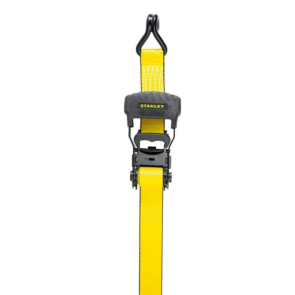 Stanley 1.5 in. x 16 ft. Ratchet Straps 3300 lbs. Break Strength (2-Pack) - Image 5