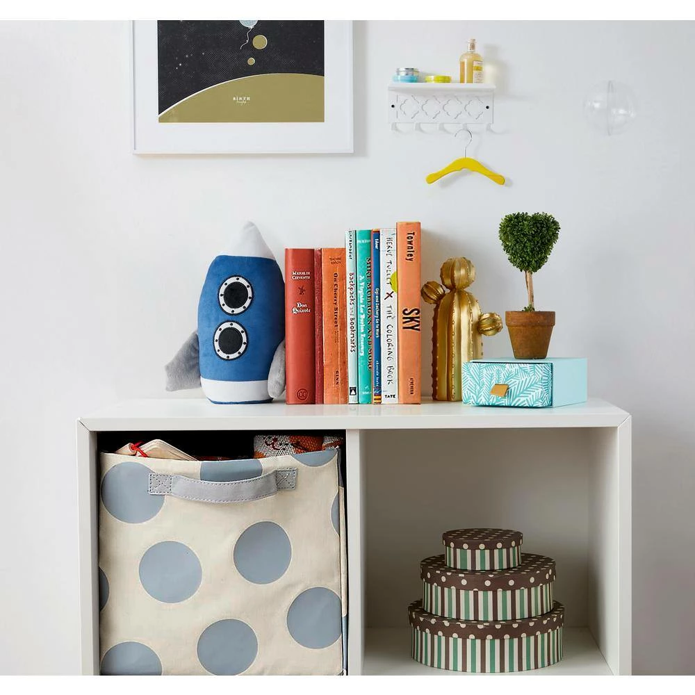 Kute Kids Morgan Home Blue Rocket 6 in. x 9 in. Door Stopper - Image 3