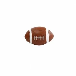 Kute Kids Morgan Home 8 in. x 11 in. Brown Football Door Stopper