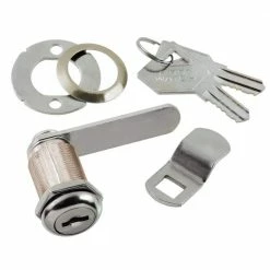 First Watch Security 1-1/8 in. Chrome Keyed Alike Cabinet and Drawer Utility Cam Lock