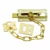 First Watch Security Polished Brass Chain and Bolt Door Guard