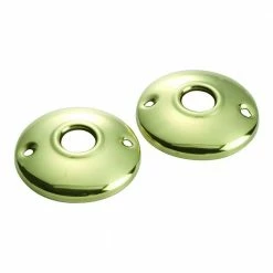 First Watch Security 2-1/2 in. Solid Brass Rosettes Set (2-Pack)