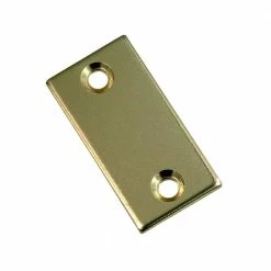 First Watch Security 1-1/8 in. x 2-1/4 in. Polished Brass Latch Bolt Filler Plate