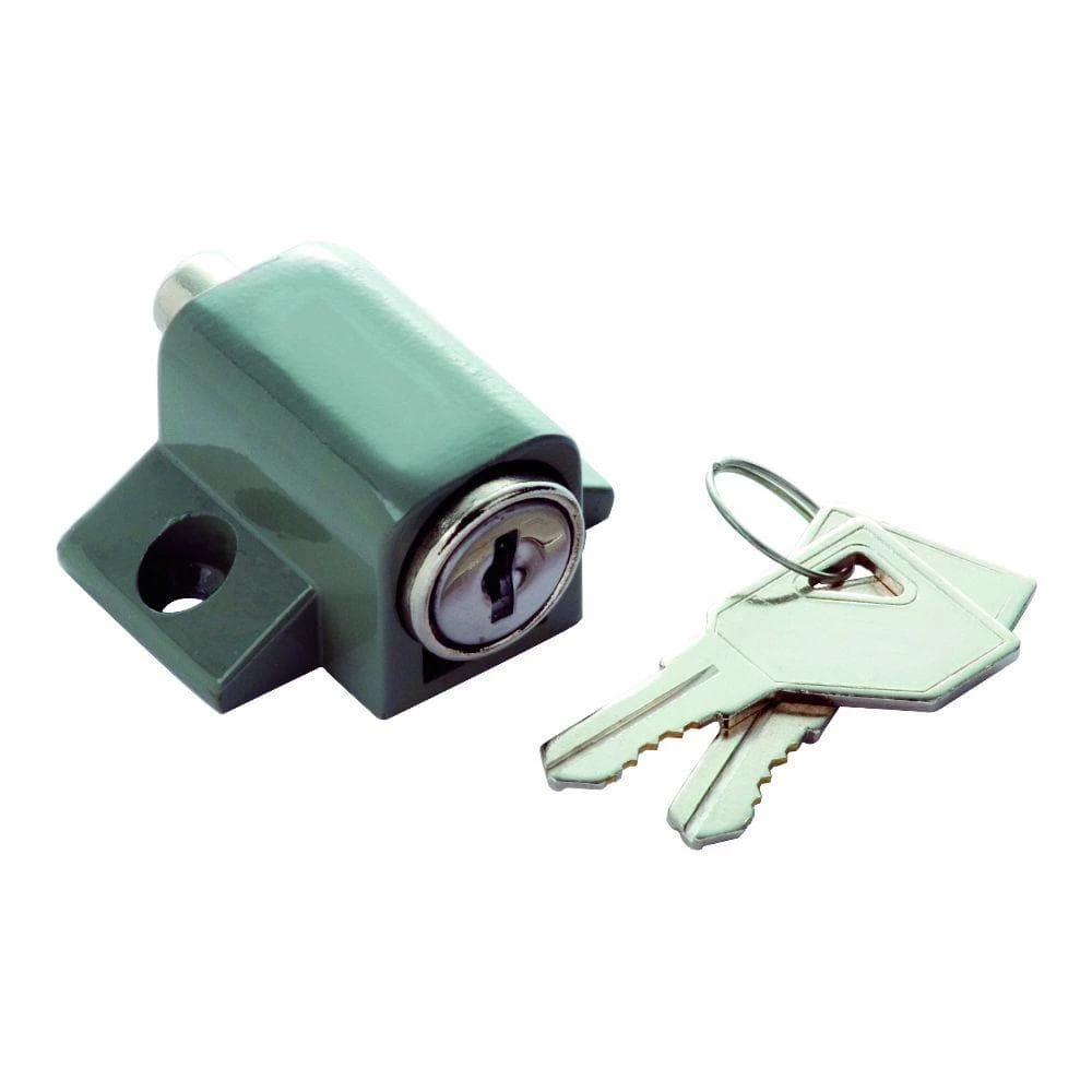 First Watch Security Grey Keyed Alike Keyed Patio Lock