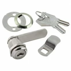 First Watch Security 7/8 in. Chrome Cabinet and Drawer Utility Cam Lock
