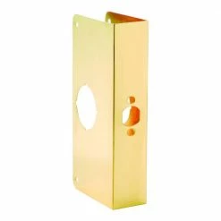 First Watch Security 2-3/4 in. x 1-3/4 in. Solid Brass Door Reinforcer