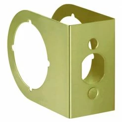 First Watch Security 2-3/8 in. x 1-3/4 in. Solid Brass Door Reinforcer