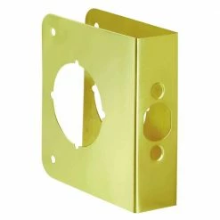 First Watch Security 2-3/8 in. x 1-3/8 in. Solid Brass Door Reinforcer