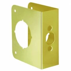 First Watch Security 2-3/8 in. x 1-3/4 in. Solid Brass Door Reinforcer