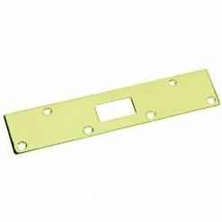First Watch Security 1-5/8 in. x 11 in. Polished Brass Deadbolt Security Strike