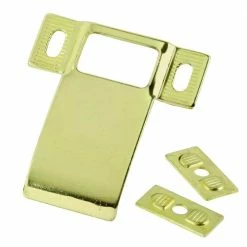 First Watch Security Polished Brass Adjustable Door Strike