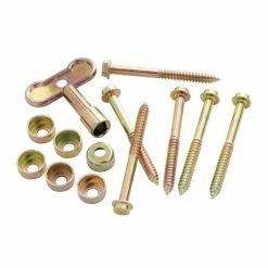 First Watch Security Polished Brass Metal Window Lock with Special Removal Key