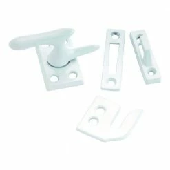 First Watch Security White Window Sash Lock with Casement Fastener