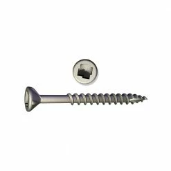 Grabber #10 x 3-1/2 in. Lox Flat-Head Wood Deck Screws (25-Pack)