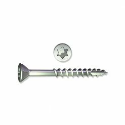 Grabber #8 x 1-1/2 in. Star Flat-Head Wood Deck Screw (25-Pack)