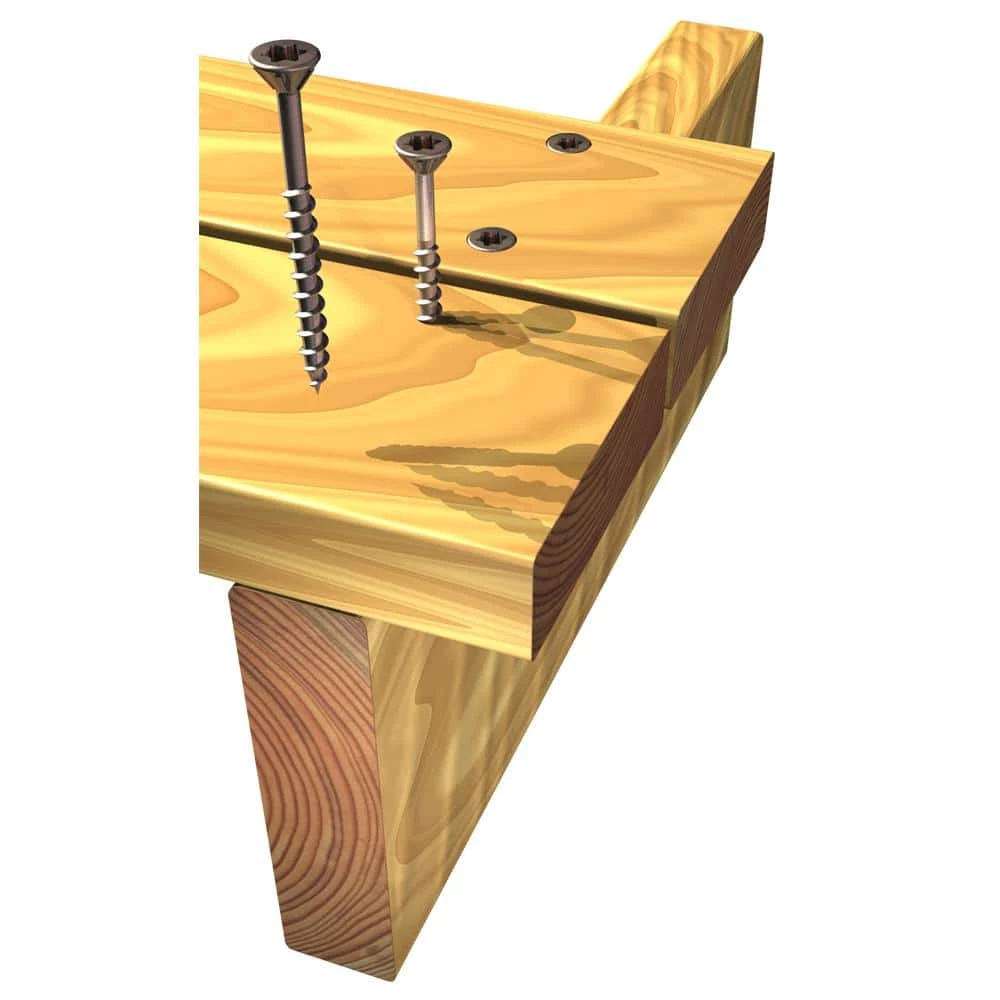 Grabber #8 x 1-1/2 in. Stainless Steel Star Drive Flat-Head Wood Deck Screw - Image 3