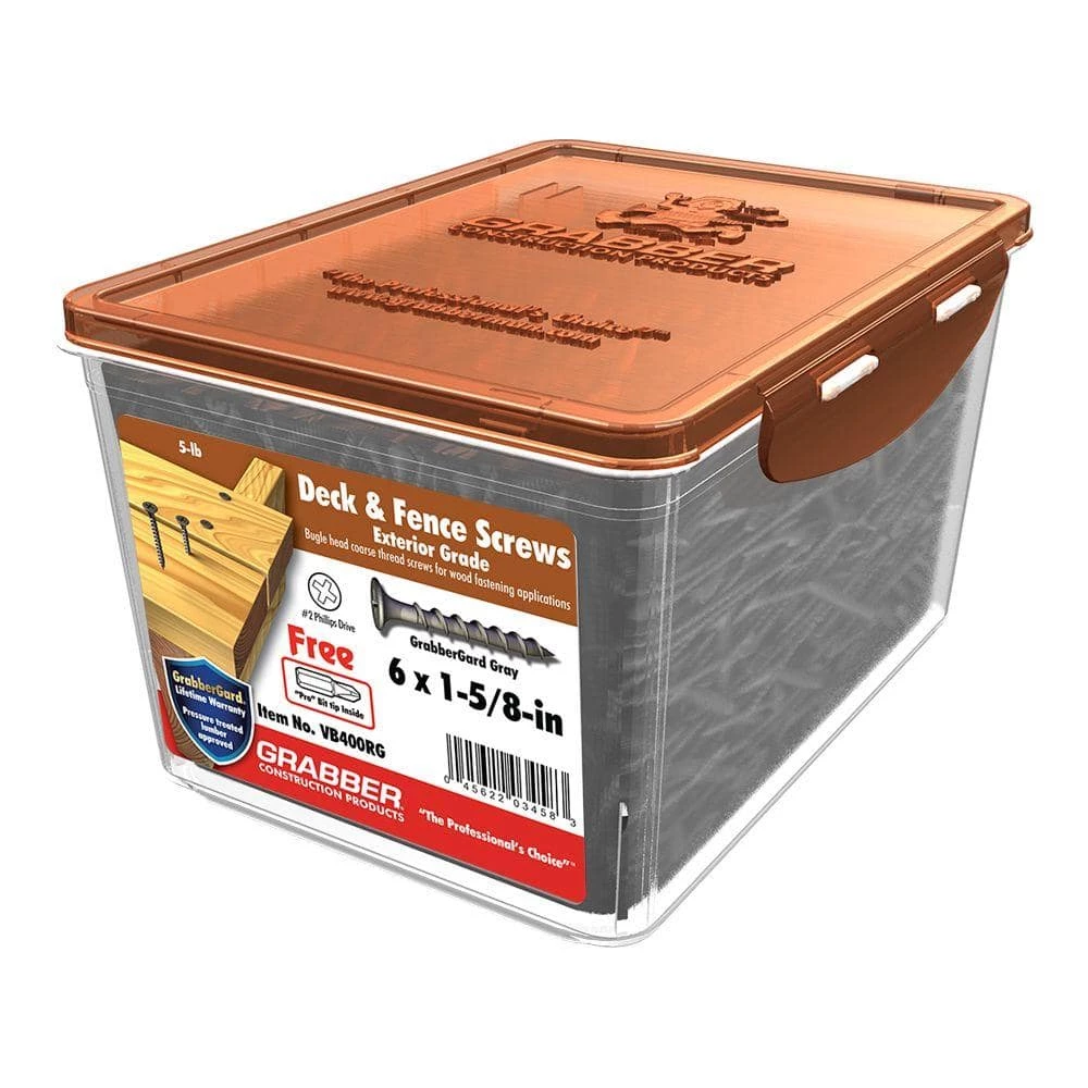 Grabber #6 1-5/8 in. Philips Bugle-Head Wood Deck Screws - Image 2