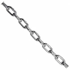 KingChain 1/4 in. x 25 ft. Grade 30 Proof Coil Chain Zinc Plated Heavy-Duty Carry Bag