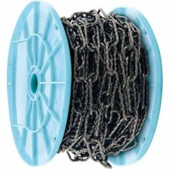 KingChain 65 ft. Antique Brass Spiral Oval Decorative Chain Reel