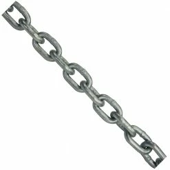 KingChain 3/16 in. x 150 ft. Galvanized Grade 30 Proof Coil Chain - 800 lbs. Safe Work Load - Plastic Bucket