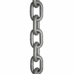 KingChain 1/4 in. x 25 ft. Grade 30 Proof Coil Chain Galvanized Heavy-Duty Carry Bag