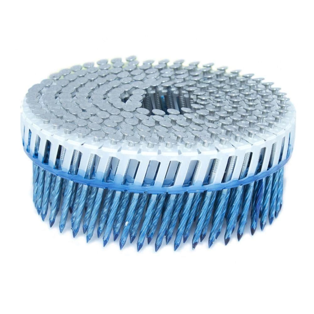 FASCO 1.875 in. x 0.092 in. 15-Degree Screw Aluminum Plastic Sheet Coil Siding Nail 3,200 per Box