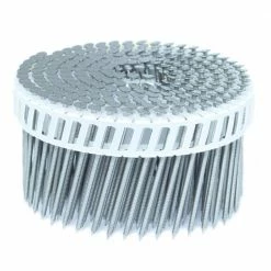 FASCO 2.5 in. x 0.092 in. 15-Degree Ring Stainless Plastic Sheet Coil Siding Nail 3,200 per Box