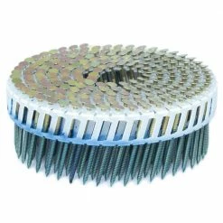 FASCO 1.75 in. x 0.092 in. 15-Degree Ring Galvanized Plastic Sheet Coil Siding Nail 3,200 per Box