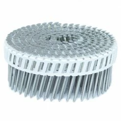 FASCO 2 in. x 0.092 in. 15-Degree Ring Stainless Plastic Sheet Coil Siding Nail 3,200 per Box