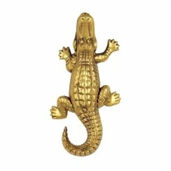 Michael Healy Brass Alligator Door Knocker
