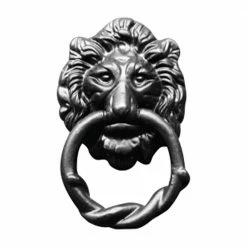 NUVO IRON 4 in. x 1.5 in. Black Antique Colonial Heavy-Duty Door Knocker