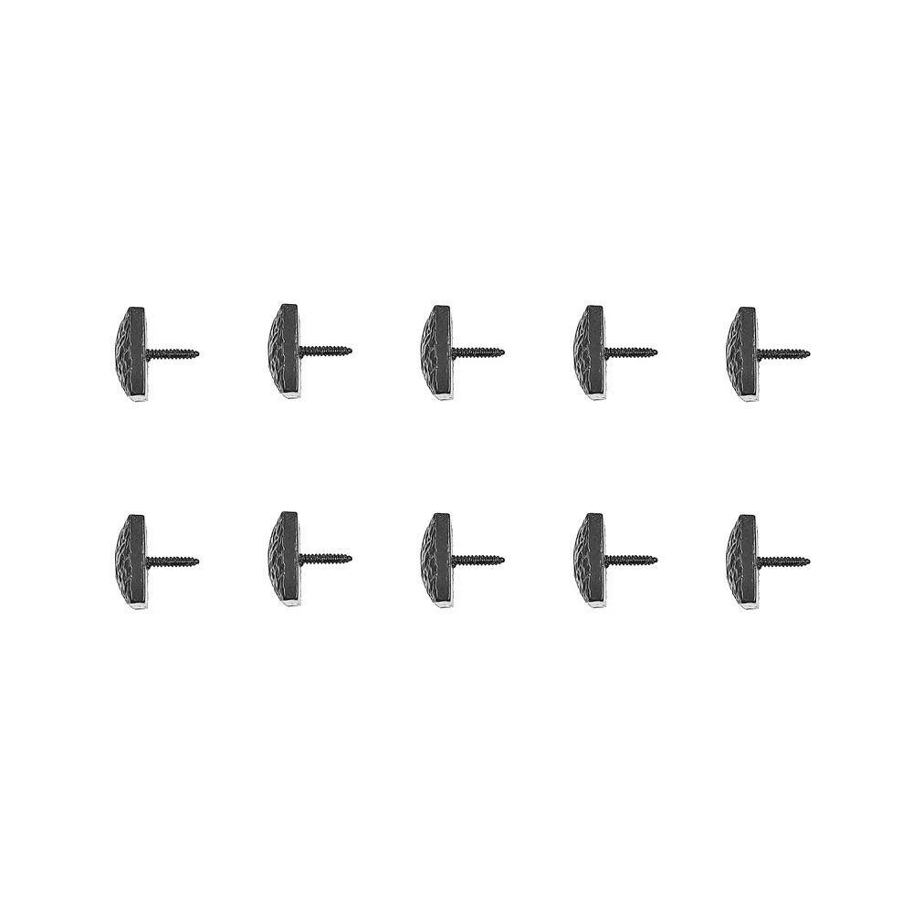 NUVO IRON 8.5 in. Black Antique Colonial Door Studs (10-Pack) - Image 2