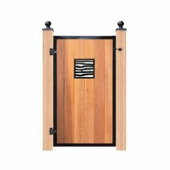 NUVO IRON 11 in. x 11 in. Branch Style Wooden Gate Insert