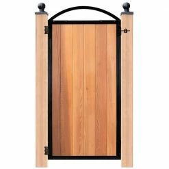 NUVO IRON Easy-to-Install Arched Gate 6-Board Pro for 36.25 in. Openings