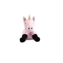 Kute Kids Morgan Home 6 in. x 11 in. Pink Unicorn Door Stopper