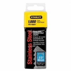 Stanley 1/2 in. Heavy Duty Stainless Steel Narrow Crown Staples (1000-Pack)