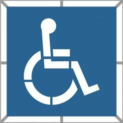 Stencil Ease 39 in. Two Part Handicap Stencil