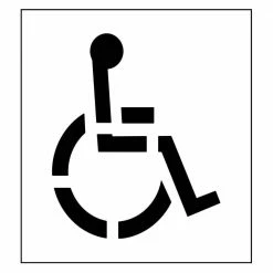Stencil Ease 39 in. One Part Handicap Stencil with 3 in. Stroke