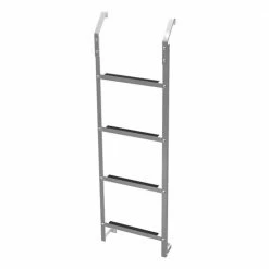 Ultra Protect 4-Step Aluminum Basement Window Well Egress Escape Ladder