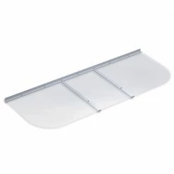 Ultra Protect 58 in. x 21 in. Elongated Clear Polycarbonate Basement Window Well Cover