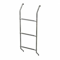 Ultra Protect 3-Step Galvanized Steel Basement Window Well Egress Escape Ladder