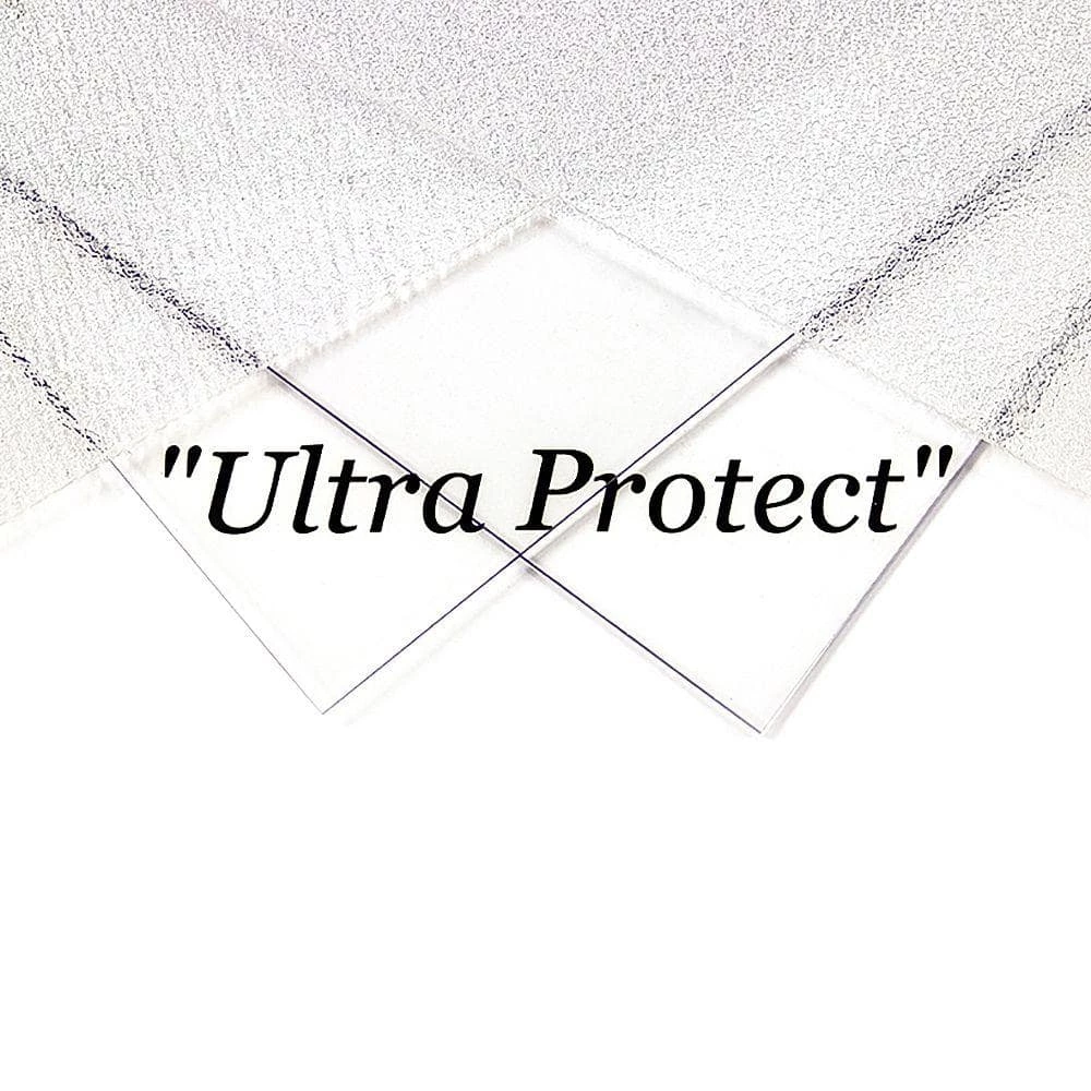Ultra Protect 48 in. x 23 in. Semi-Round Clear Polycarbonate Window Well Cover - Image 3