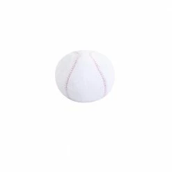 Kute Kids Morgan Home 8 in. x 8 in. White Baseball Door Stopper