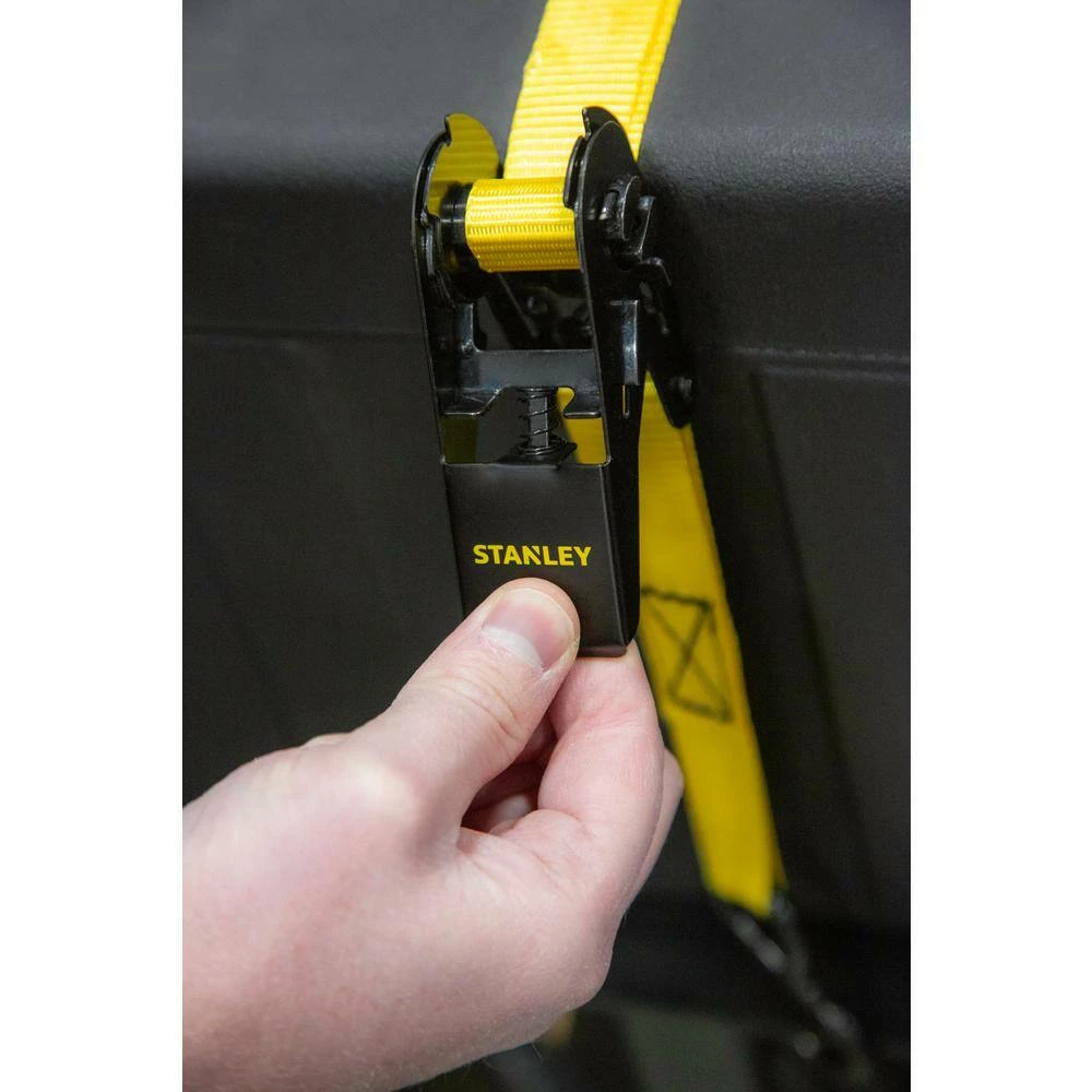 Stanley 1 in. x 10 ft./ 900 lbs. Break Strength Ratchet Straps (4-Pack) - Image 6